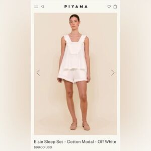 Piyama Elsie Set - Size Small